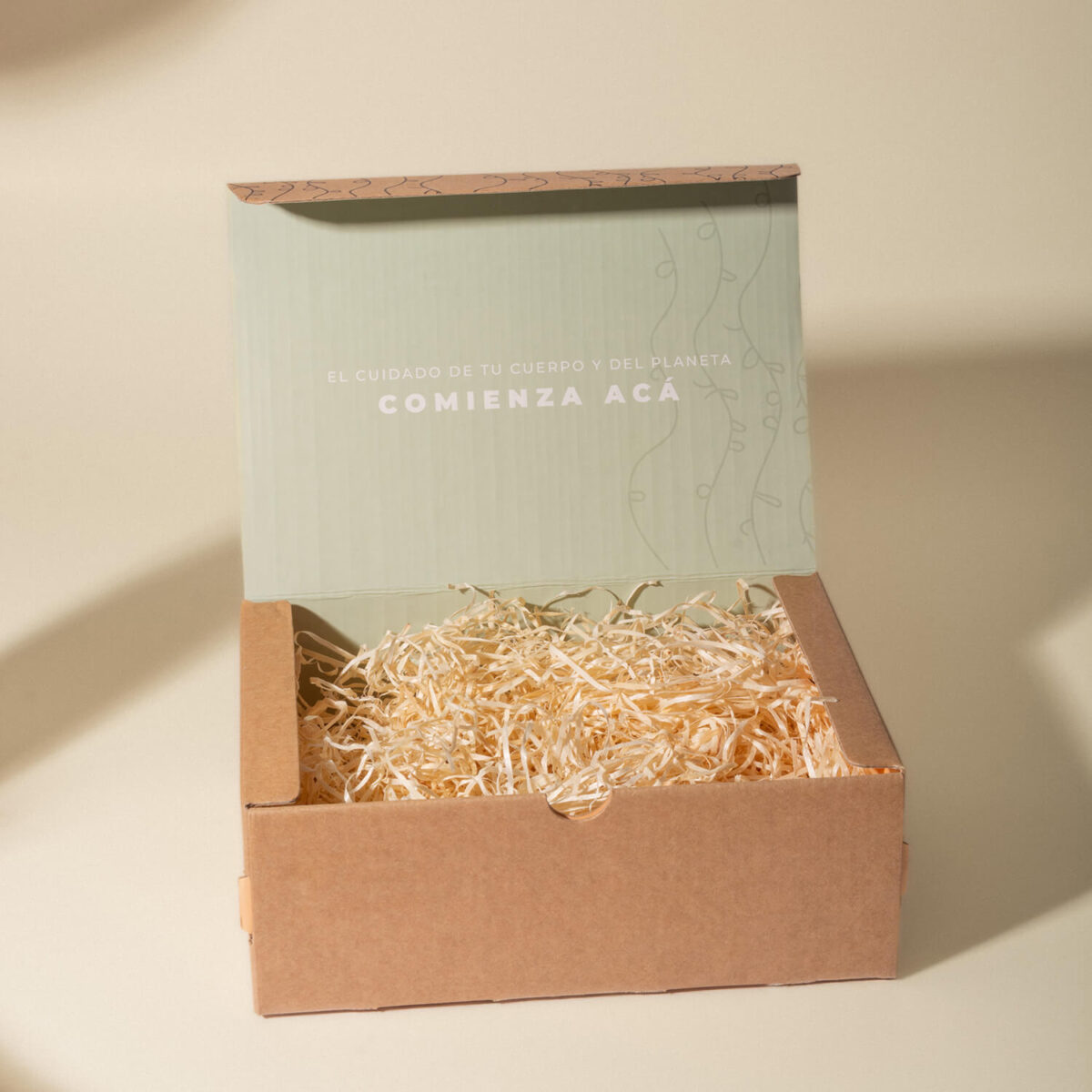 Caja de cartón mediana para regalo