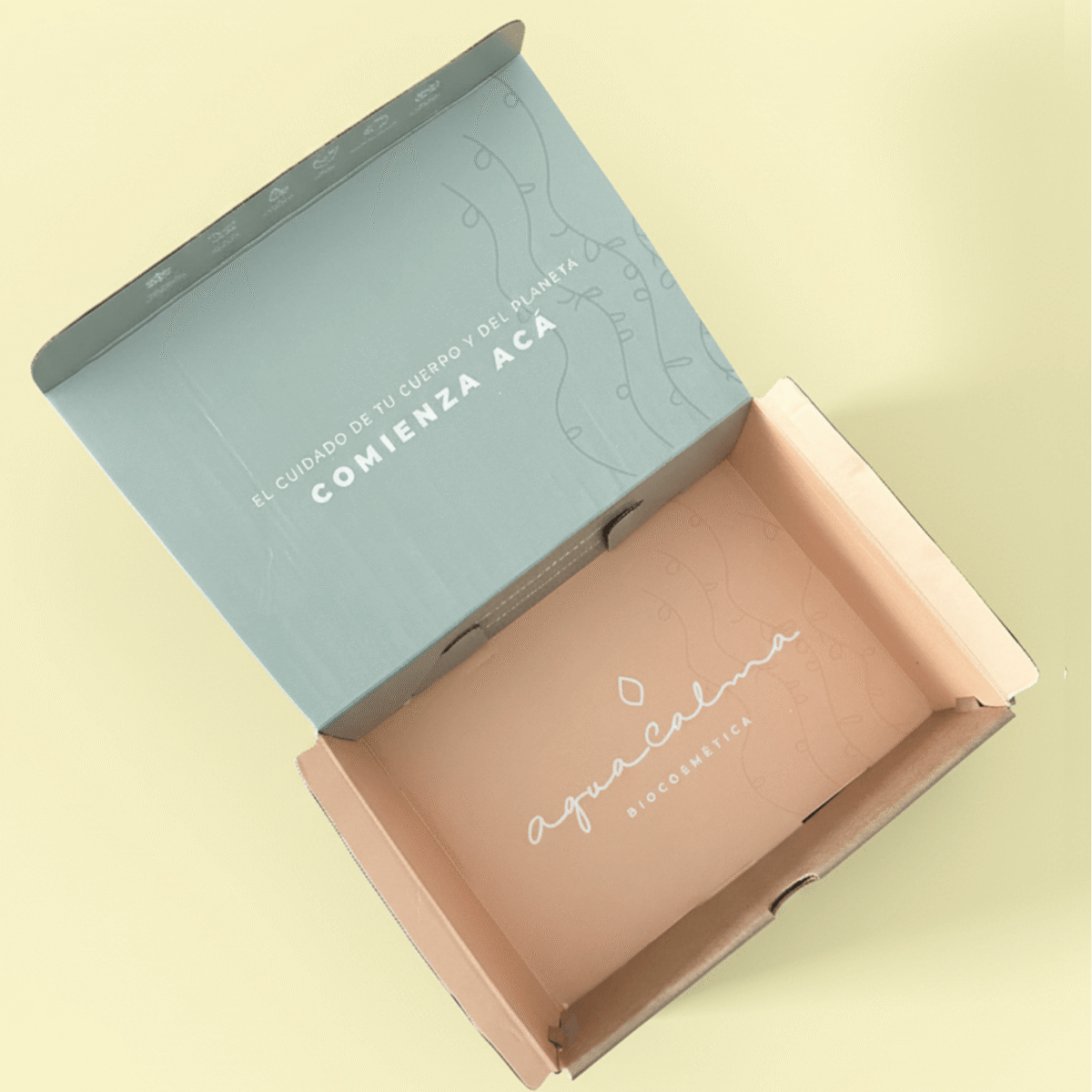 Caja de cartón mediana para regalo