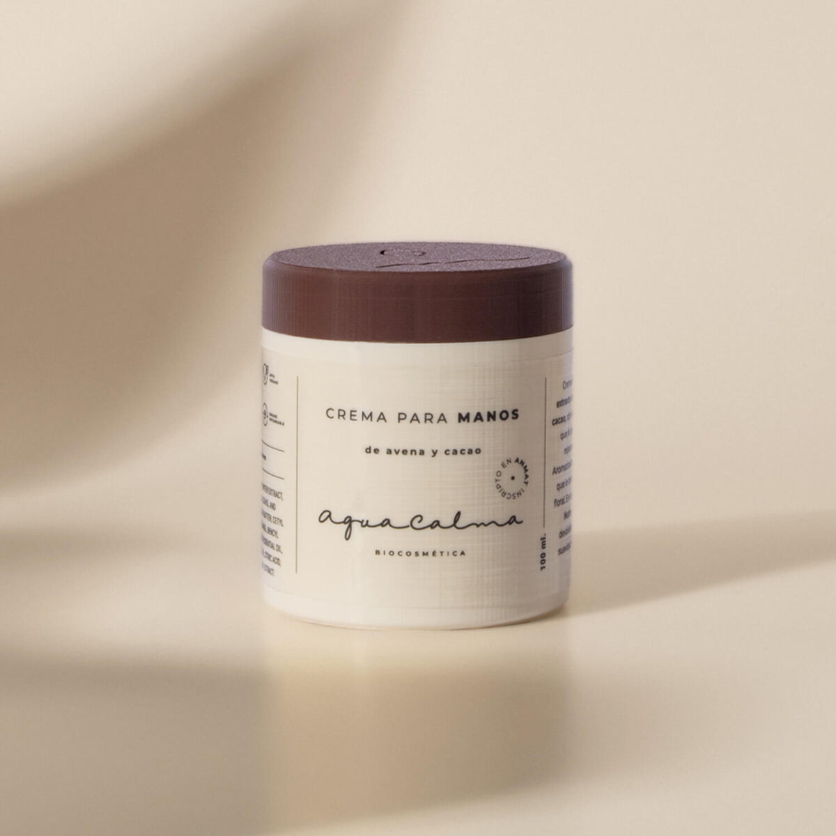 Crema para manos de Avena y Cacao- AguaCalma