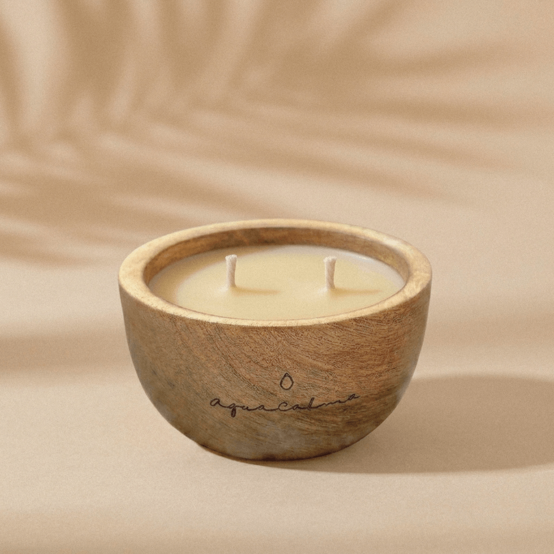 Vela aromática de cera de soja - Coco-limón